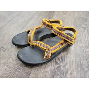 Teva Black and Yellow Sandals